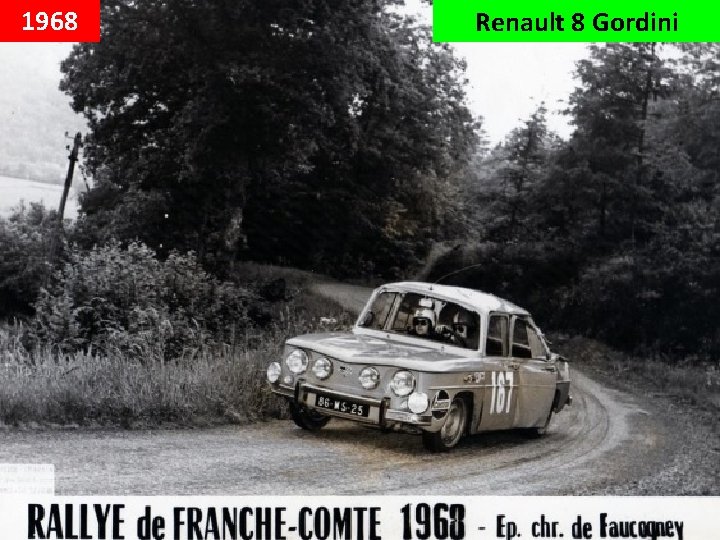 1968 Renault 8 Gordini 