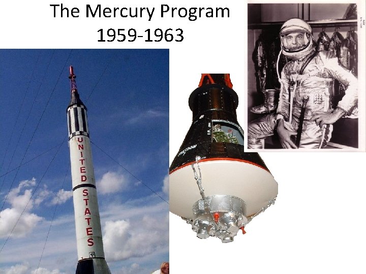 The Mercury Program 1959 -1963 