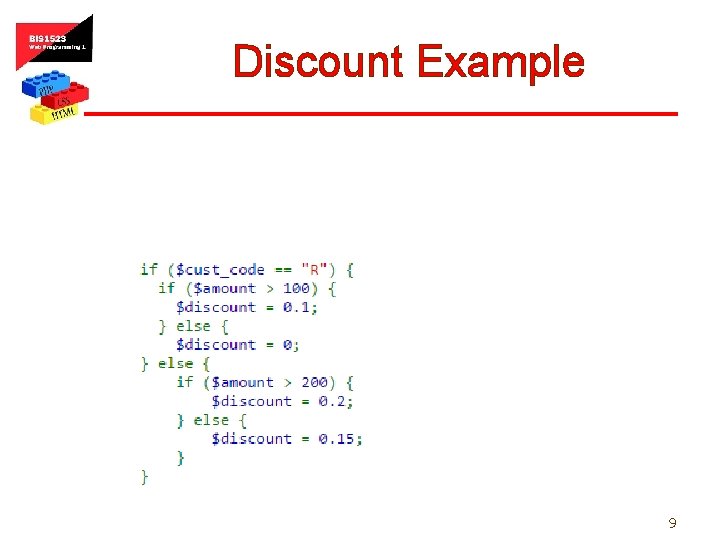 Discount Example 9 