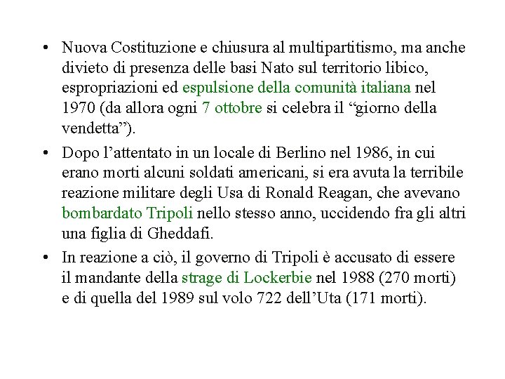  • Nuova Costituzione e chiusura al multipartitismo, ma anche divieto di presenza delle