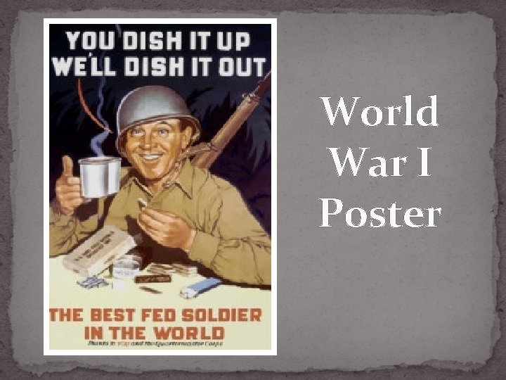 World War I Poster 