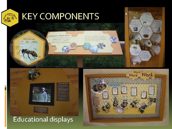 KEY COMPONENTS Educational displays 