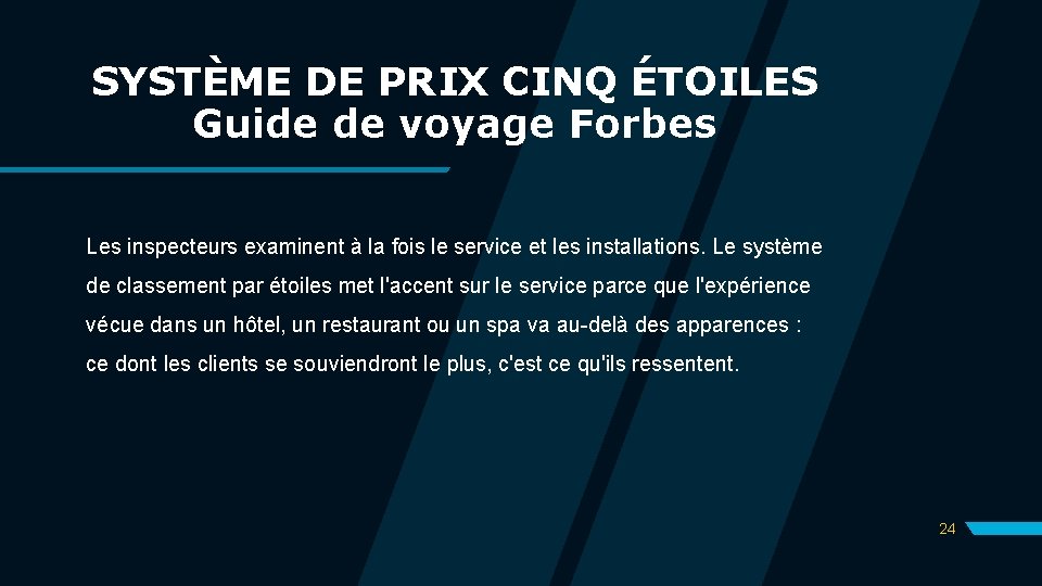 SYSTÈME DE PRIX CINQ ÉTOILES Guide de voyage Forbes Les inspecteurs examinent à la SYSTÈME DE PRIX CINQ ÉTOILES Guide de voyage Forbes Les inspecteurs examinent à la