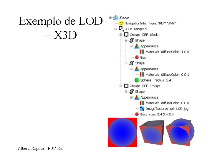 Exemplo de LOD – X 3 D Alberto Raposo – PUC-Rio 