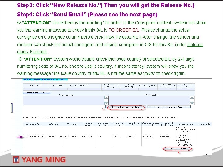 Step 3: Click “New Release No. ”( Then you will get the Release No.