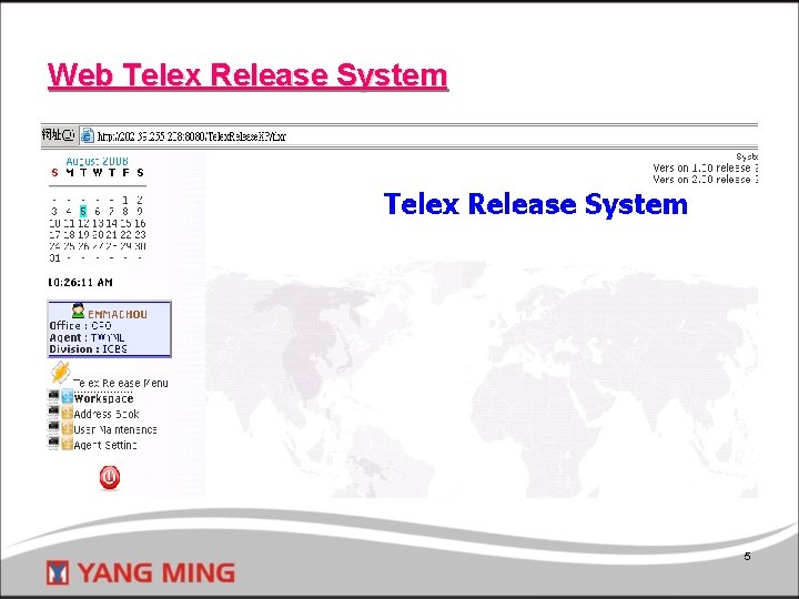 Web Telex Release System 5 