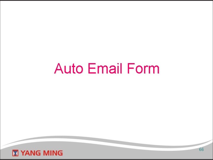 Auto Email Form 66 