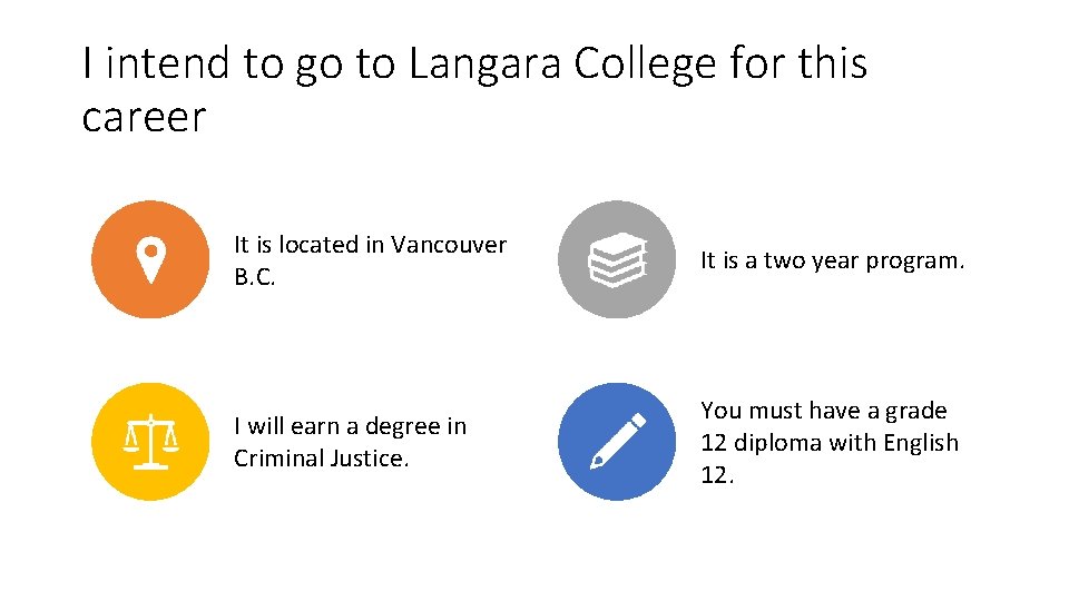 I intend to go to Langara College for this career It is located in