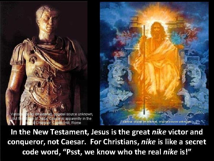 Various copies on internet, original source unknown, but the statue of Julius Caesar is