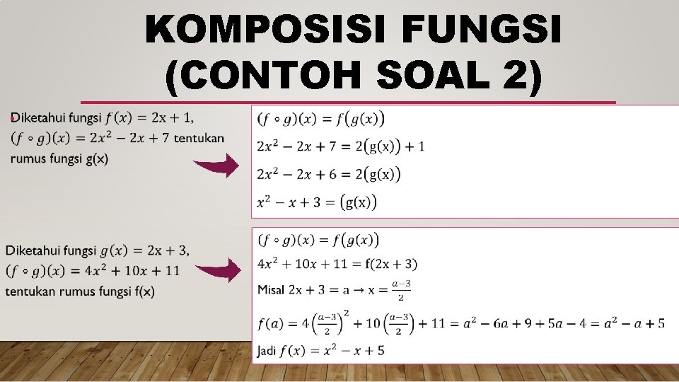 KOMPOSISI FUNGSI (CONTOH SOAL 2) • 