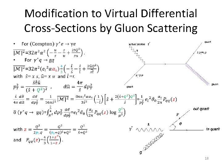 Modification to Virtual Differential Cross-Sections by Gluon Scattering • 18 