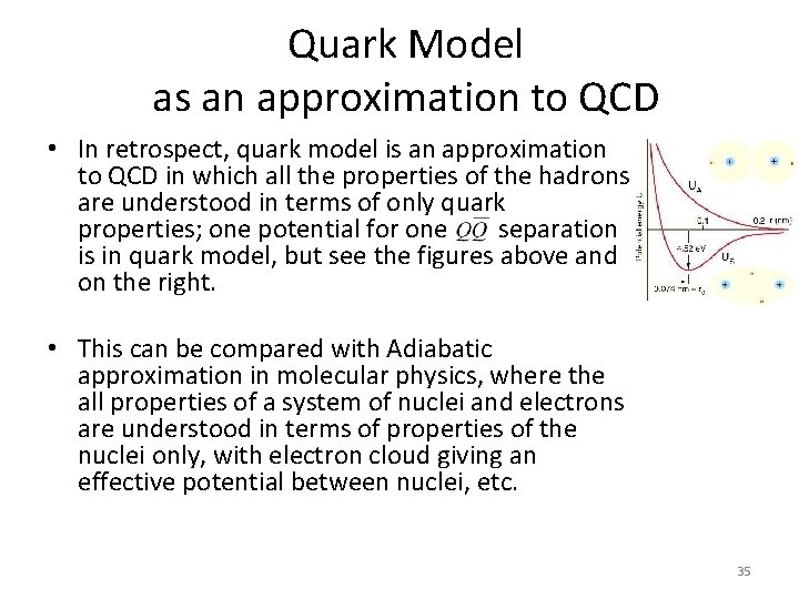 Quark Model as an approximation to QCD • In retrospect, quark model is an