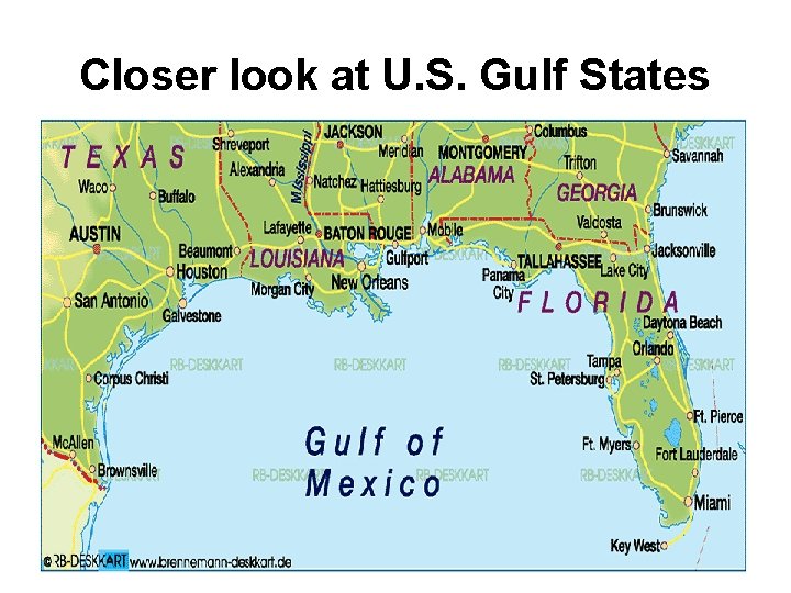 Closer look at U. S. Gulf States 