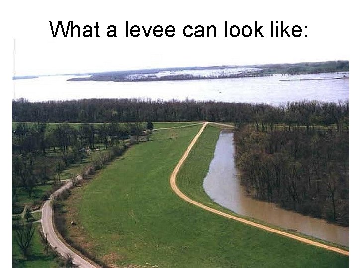What a levee can look like: 