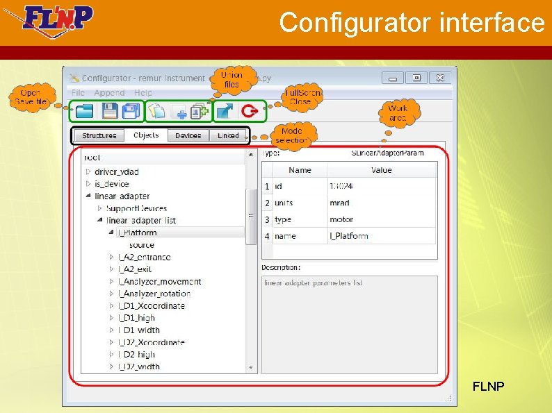 Configurator interface FLNP 