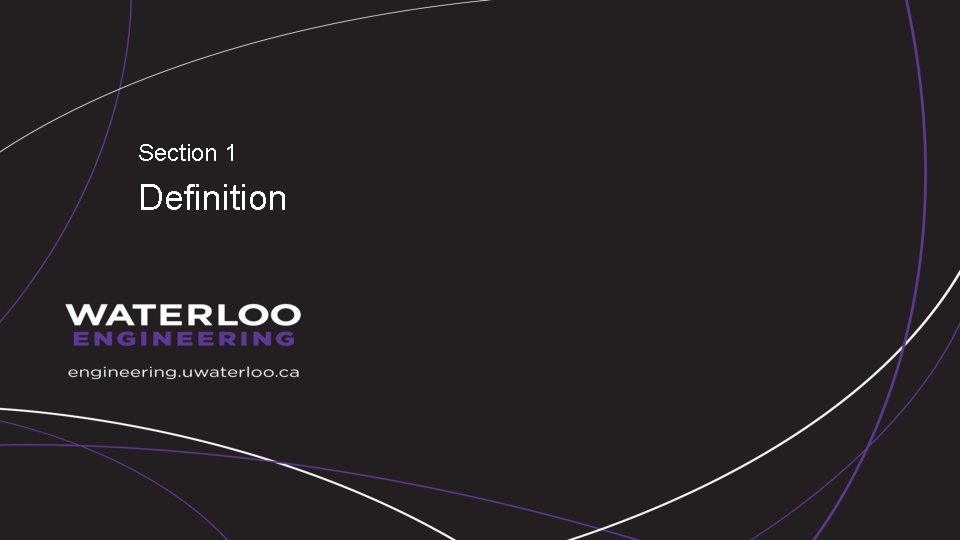 Section 1 Definition 