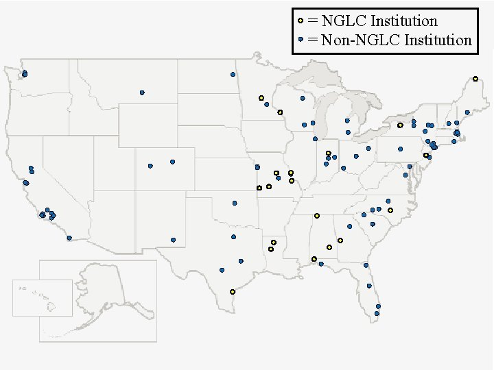 = NGLC Institution = Non-NGLC Institution 