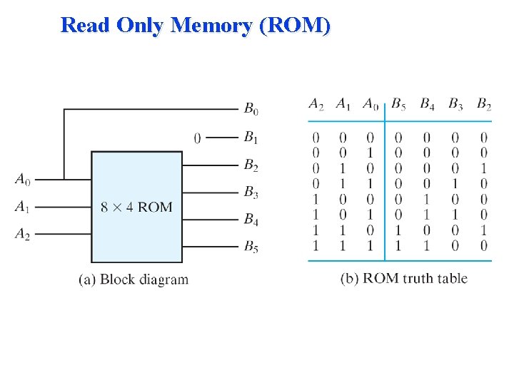 Read Only Memory (ROM) Read Only Memory (ROM)
