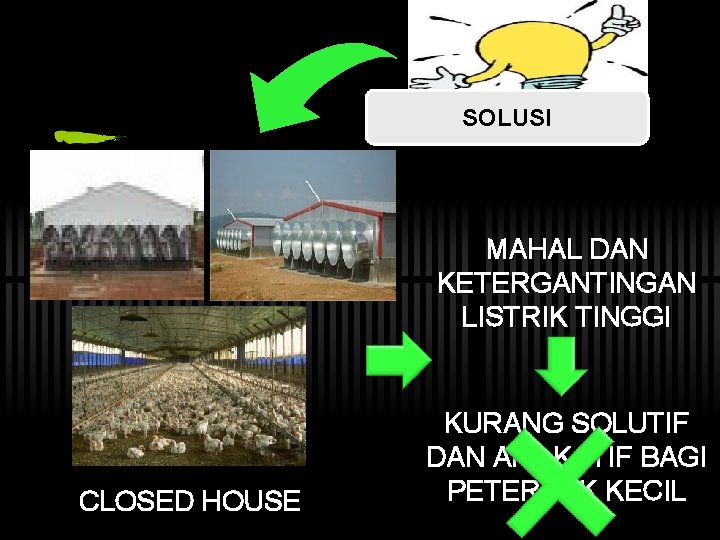 SOLUSI MAHAL DAN KETERGANTINGAN LISTRIK TINGGI CLOSED HOUSE KURANG SOLUTIF DAN APILKATIF BAGI PETERNAK