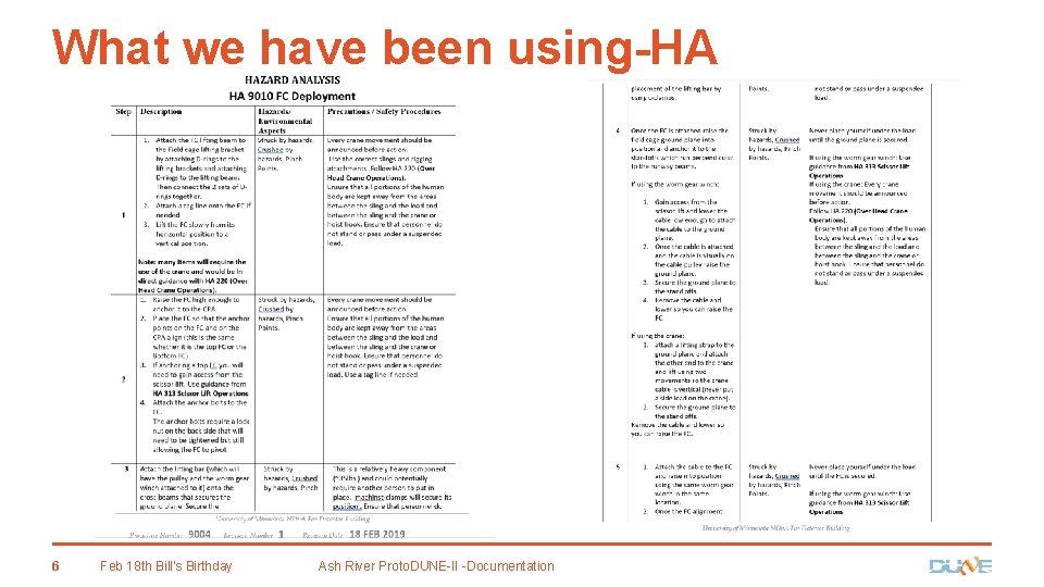 What we have been using-HA 6 Feb 18 th Bill's Birthday Ash River Proto.