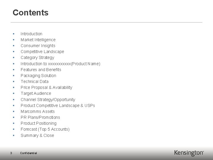 Contents § § § § § 3 Introduction Market Intelligence Consumer Insights Competitive Landscape