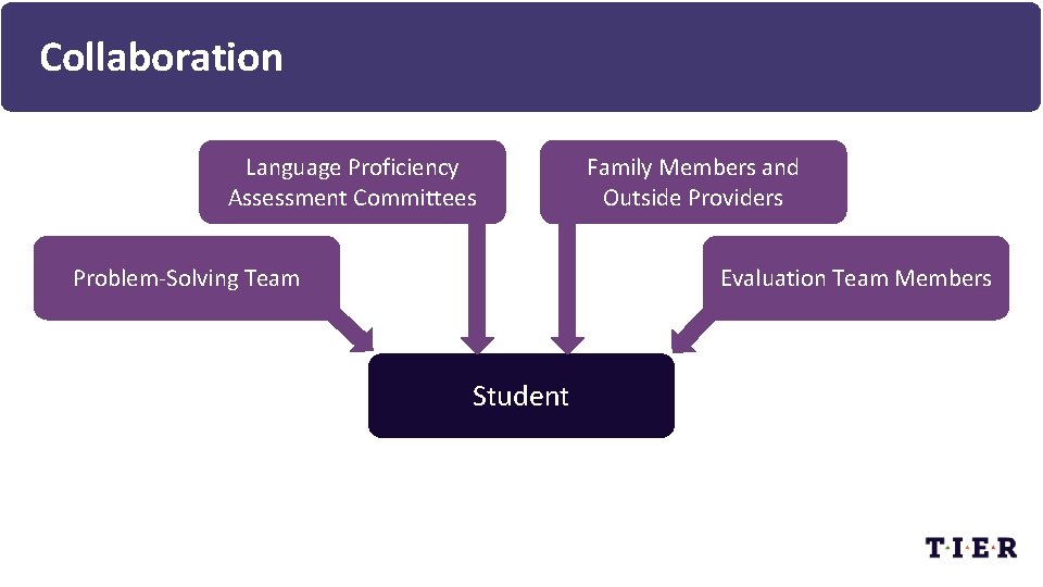 Collaboration Language Proficiency Assessment Committees Problem-Solving Team Family Members and Outside Providers Evaluation Team