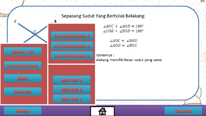 B C O A ABOUT US LATIHAN SOAL 3 DLATIHAN SOAL 2 LATIHAN SOAL