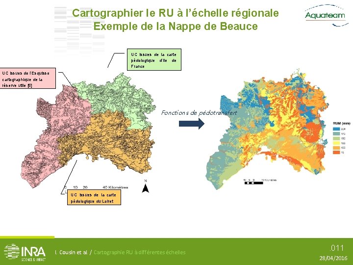 Cartographier le RU à l’échelle régionale Exemple de la Nappe de Beauce UC issues