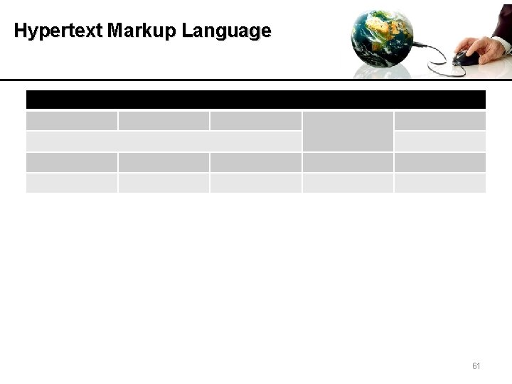 Hypertext Markup Language 61 