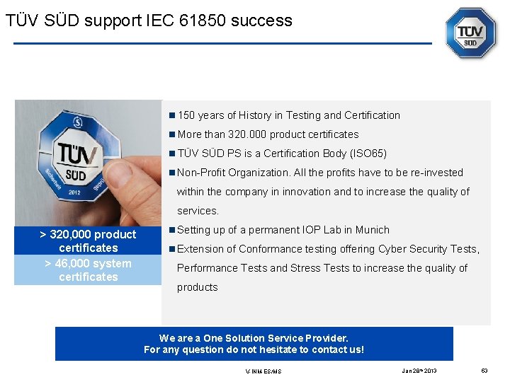 TÜV SÜD support IEC 61850 success 150 years of History in Testing and Certification