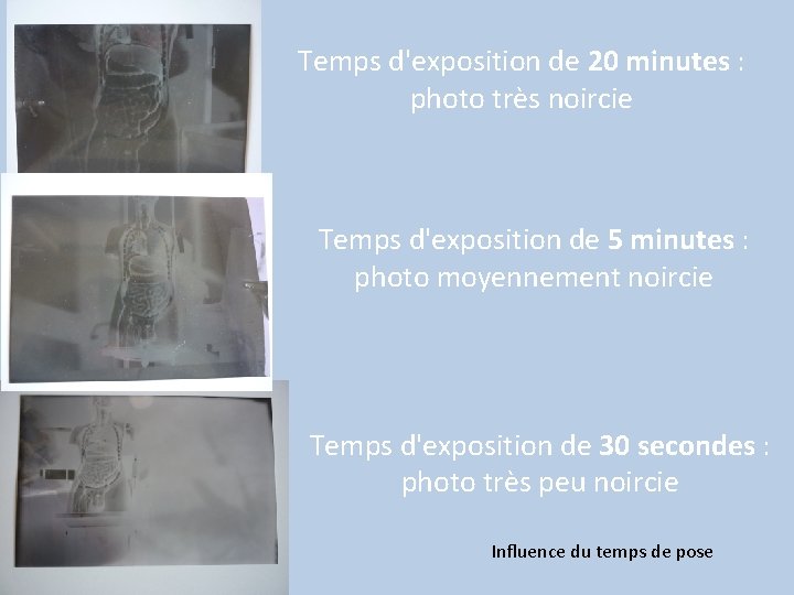 Photo de photo laissée 20 min Photo de photo laissée 2 min Photo de