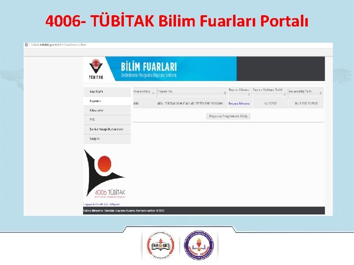 4006 - TÜBİTAK Bilim Fuarları Portalı 