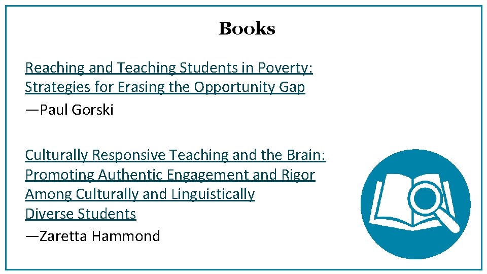 Books Reaching and Teaching Students in Poverty: Strategies for Erasing the Opportunity Gap —Paul