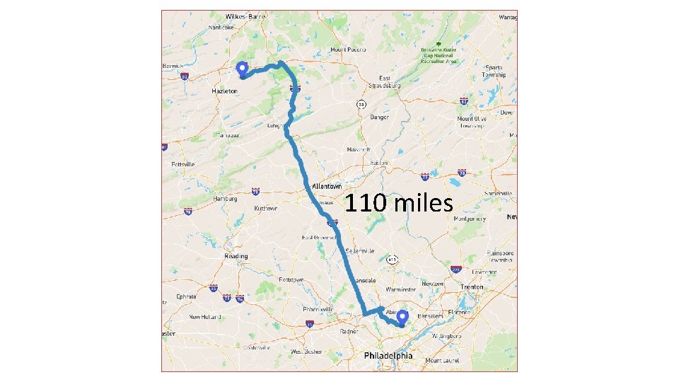 110 miles 