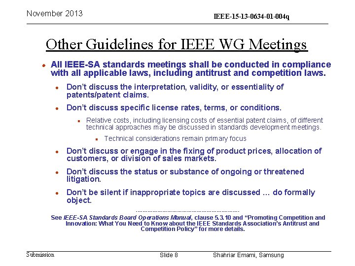 November 2013 IEEE-15 -13 -0634 -01 -004 q 15 -13 -0310 -00 -004 q