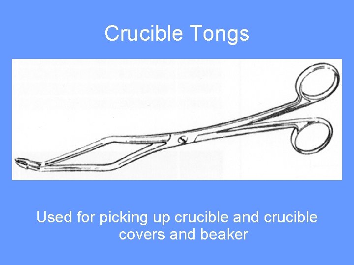 Crucible Tongs Used for picking up crucible and crucible covers and beaker 