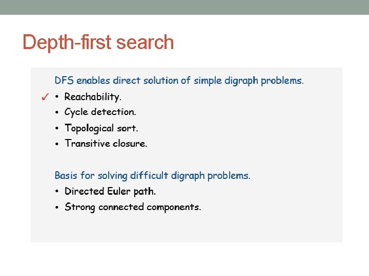 Depth-first search 