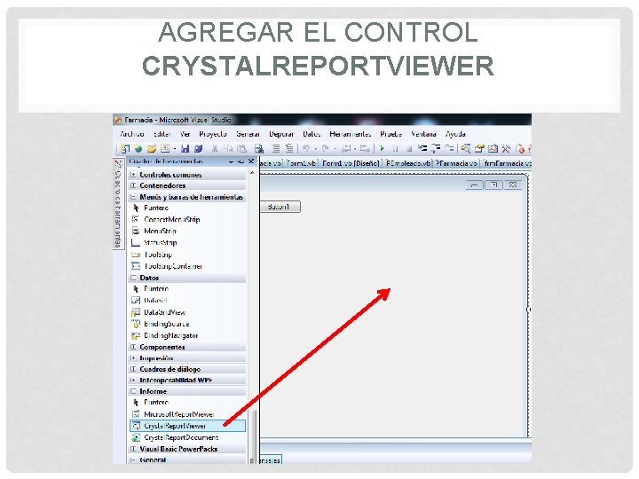 CREAR INFORME EN CRYSTAL REPORTS VB NET PASO