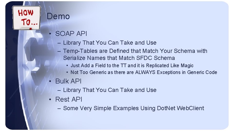 Demo • SOAP API – Library That You Can Take and Use – Temp-Tables
