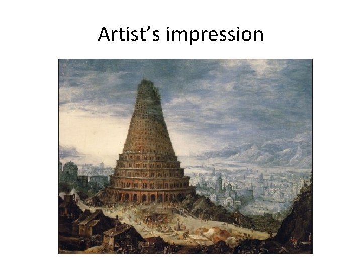 Artist’s impression 