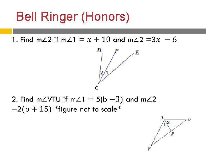 Bell Ringer (Honors) C 