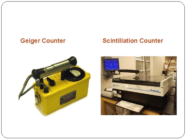 Geiger Counter Scintillation Counter 