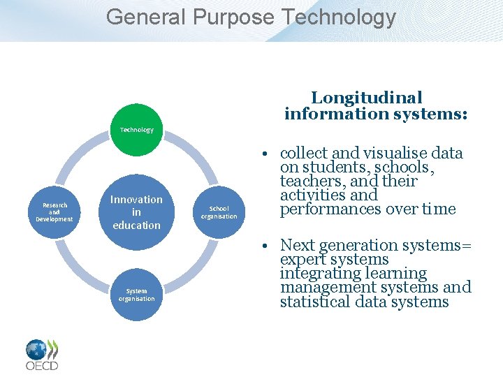 General Purpose Technology Longitudinal information systems: Technology Research and Development Innovation in education System
