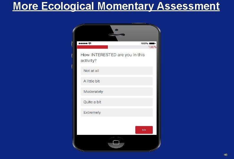 More Ecological Momentary Assessment 46 