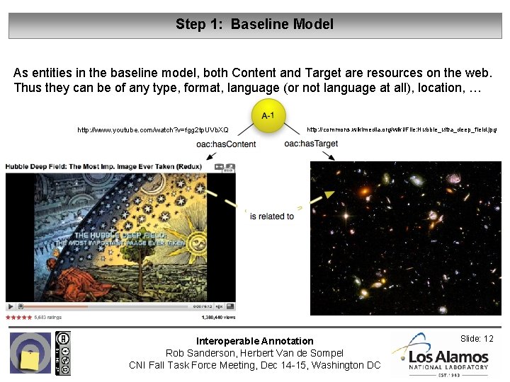 Step 1: Baseline Model As entities in the baseline model, both Content and Target