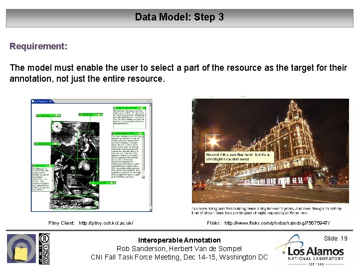 Data Model: Step 3 Requirement: The model must enable the user to select a