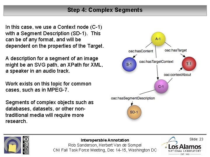 Step 4: Complex Segments In this case, we use a Context node (C-1) with