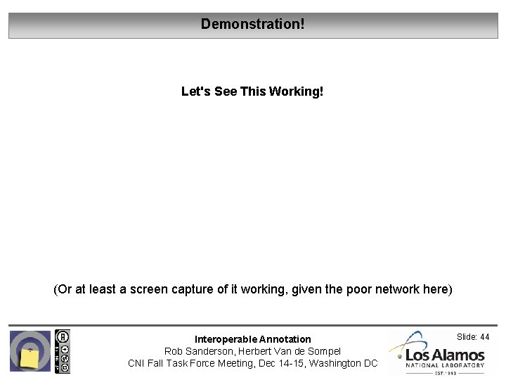 Demonstration! Let's See This Working! (Or at least a screen capture of it working,