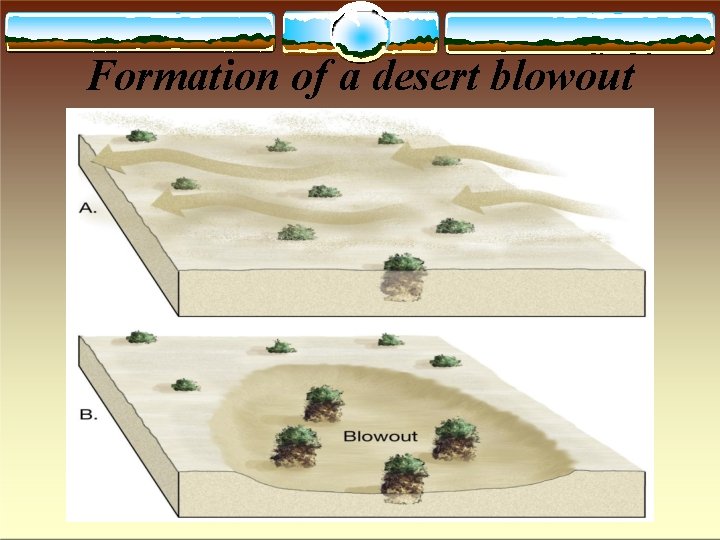 Formation of a desert blowout 