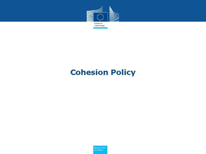 Cohesion Policy Research and Innovation 